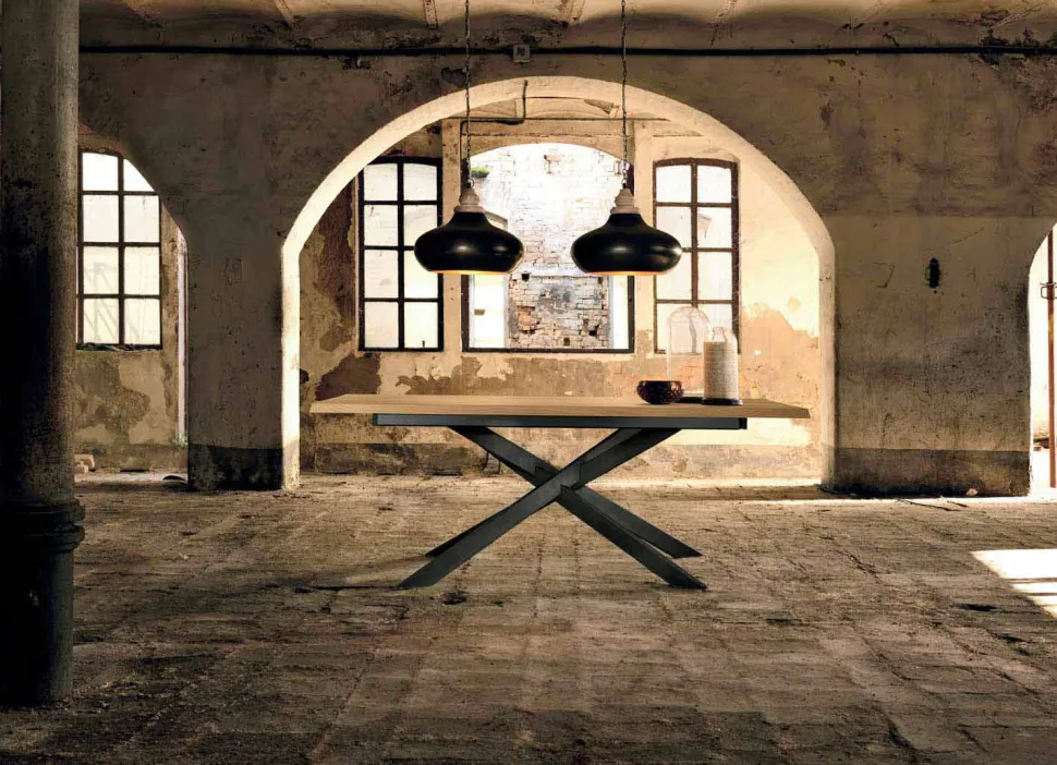 Tavolo Allungabile Moderno in Legno Rovere Made in Italy - Oncino