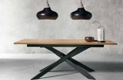 Tavolo Allungabile Moderno in Legno Rovere Made in Italy - Oncino