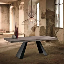 Tavolo Allungabile Moderno in Legno Rovere Made in Italy - Zerba