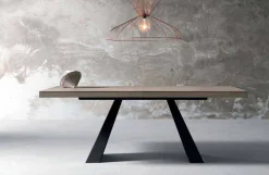 Tavolo Allungabile Moderno in Legno Rovere Made in Italy - Zerba