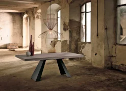 Tavolo Allungabile Moderno in Legno Rovere Made in Italy - Zerba