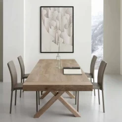 Tavolo allungabile moderno in nobilitato e Mdf Denver