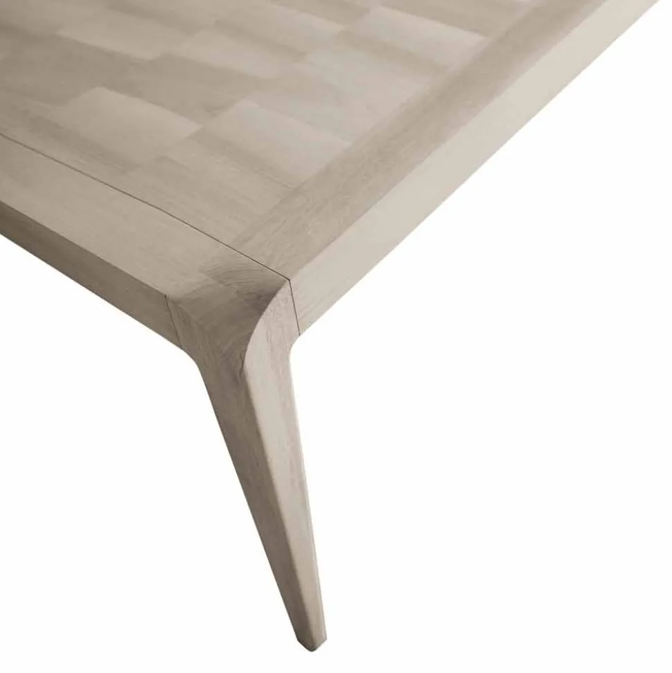 Tavolo allungabile noce grigio naturale design moderno, Matis