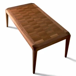 Tavolo allungabile noce naturale design moderno, Sanni
