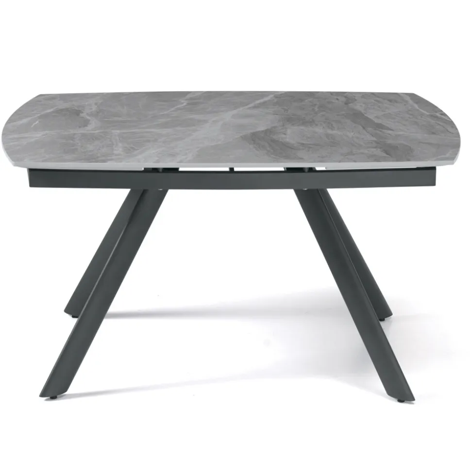 Tavolo Allungabile 140/210x90 cm in Pietra Sinterizzata Effetto Marmo - Atrio