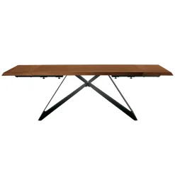 Tavolo Allungabile 160/240x90 cm Realizzato in Noce e Ferro - Nodo