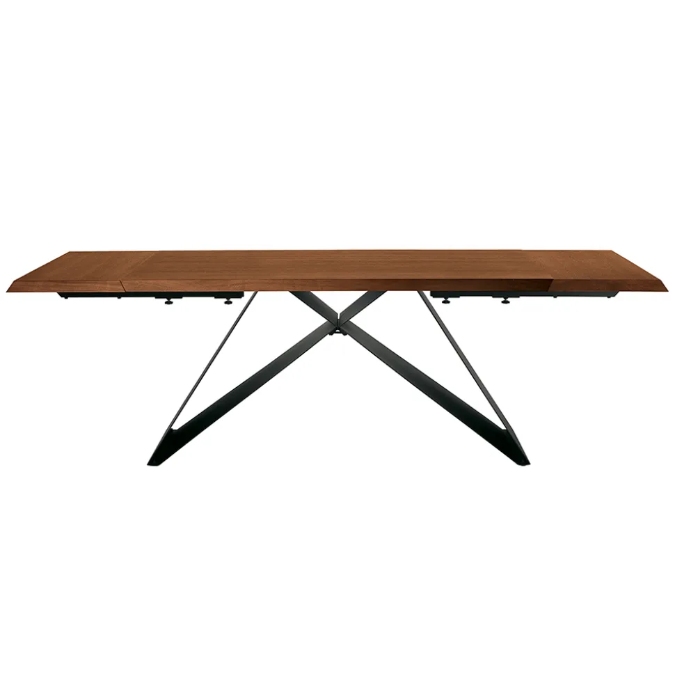 Tavolo Allungabile 160/240x90 cm Realizzato in Noce e Ferro - Nodo