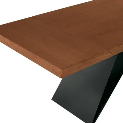 Tavolo Allungabile 160/240x90 cm Realizzato in Noce e Ferro - Nodo