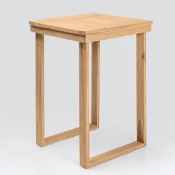 Tavolo Alto da Bar Realizzato in Teak Naturale Spazzolato - Sponda
