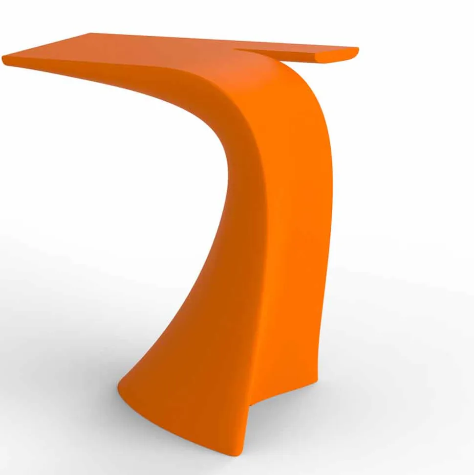 Tavolo alto da esterno H 100 cm di design, in polietilene, Wing Vondom