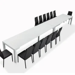 Tavolo con Allunghe Interne e Bordo Folding in Laminato Made in Italy - Gordito