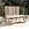 Tavolo con Base in Legno e Piano in Ceramica Chianca di Ostuni - Infinity