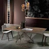 Tavolo con piano in vetroceramica moderno made in Italy, Mitia