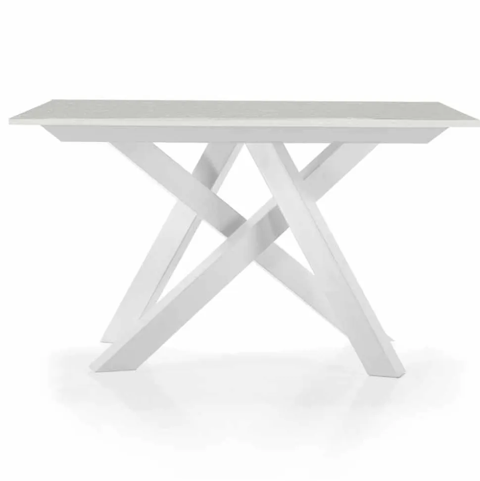 Tavolo Consolle Allungabile fino a 325 cm in Melaminico Made in Italy – Settimmio