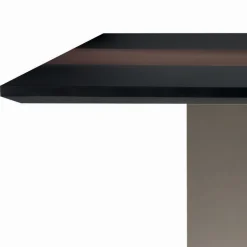 Tavolo Cucina in Mdf con Inserto in Legno Massello Made in Italy - Tusco