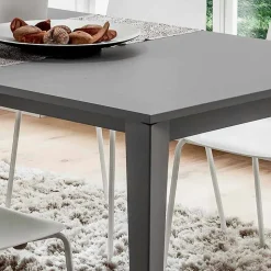 Tavolo Cucina in Metallo Verniciato con Piano in Fenix Made in Italy - Efisto