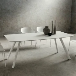 Tavolo da Cucina con Piano a Botte in Fenix Made in Italy, di Lusso - Lingotto