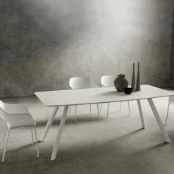 Tavolo da Cucina con Piano a Botte in Fenix Made in Italy, di Lusso - Lingotto