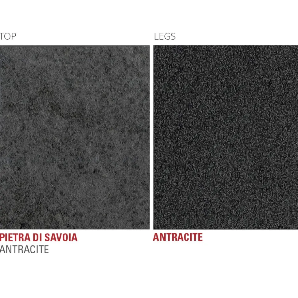 Tavolo da Cucina in Laminam con Struttura in Metallo Made in Italy - Carlino