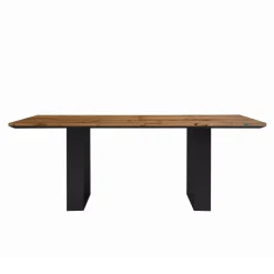 Tavolo da Cucina in Legno Massello e Gambe in Ferro Made in Italy - Pegasus