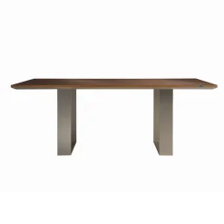 Tavolo da Cucina in Legno Massello e Gambe in Ferro Made in Italy - Pegasus