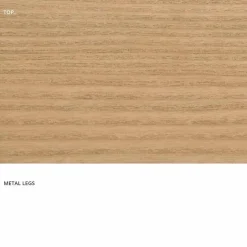 Tavolo da cucina in legno MDF e metallo fatto in Italia, Wilmer