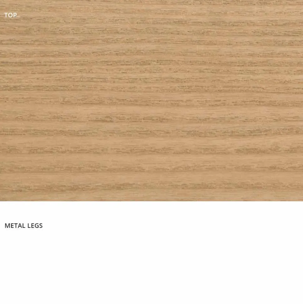 Tavolo da cucina in legno MDF e metallo fatto in Italia, Wilmer