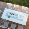 Tavolo da Esterno Allungabile Fino a 320 cm in Acciaio Zincato Made in Italy -Pearl