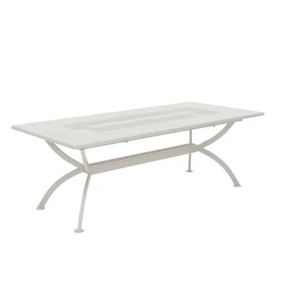 Tavolo da Esterno Allungabile Fino a 320 cm in Acciaio Zincato Made in Italy -Pearl