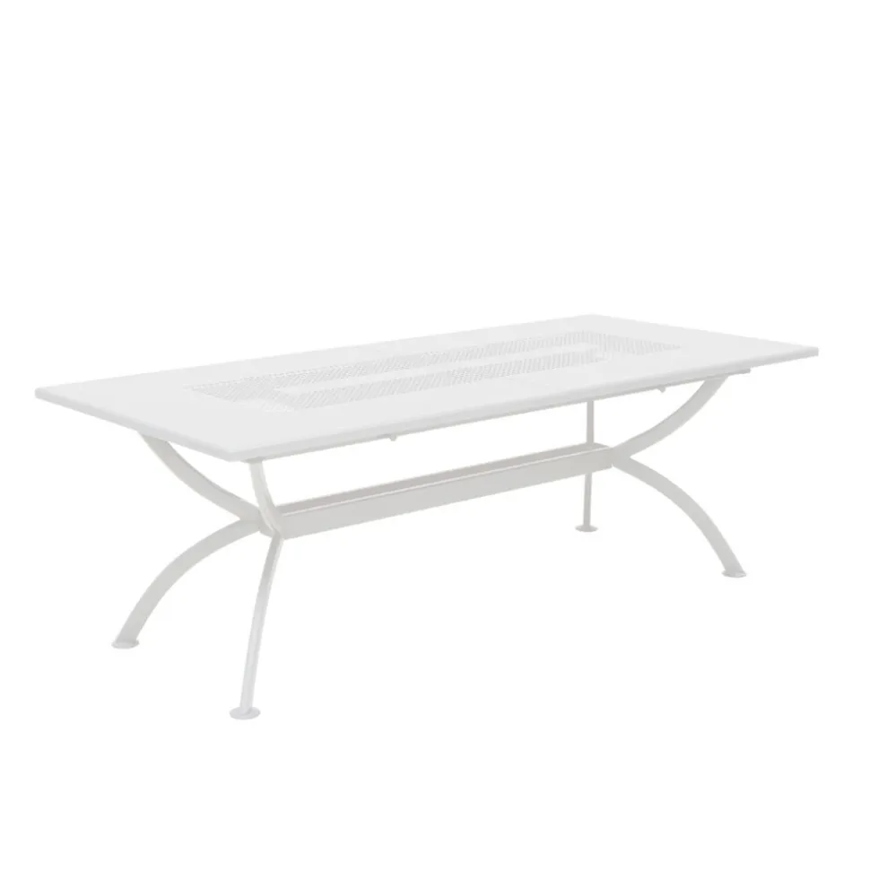Tavolo da Esterno Allungabile Fino a 320 cm in Acciaio Zincato Made in Italy -Pearl