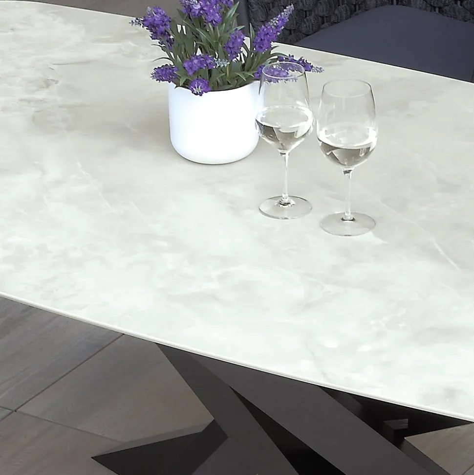 Tavolo da Esterno con Base in Alluminio e Piano in HPL Stratificato 12mm - Zefiro