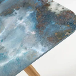 Tavolo da Esterno con Base in Legno e Piano in Ceramica Thunderstorm - Infinity
