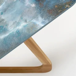 Tavolo da Esterno con Base in Legno e Piano in Ceramica Thunderstorm - Infinity