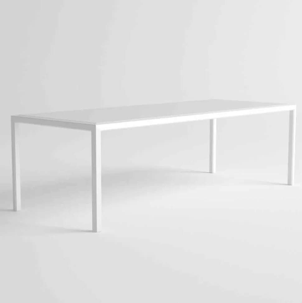 Tavolo da Esterno in Alluminio di Design Moderno per Giardino - Mississippi2