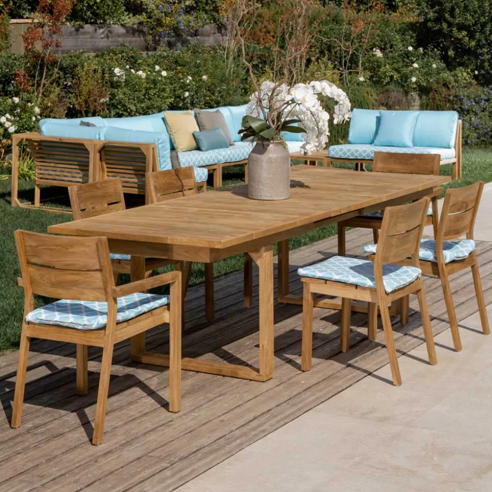 Tavolo da Esterno in Legno Teak Allungabile a 270 cm - Marie