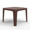 Tavolo da esterno quadrato Solid by Vondom in polipropilene, di design, 4 pezzi
