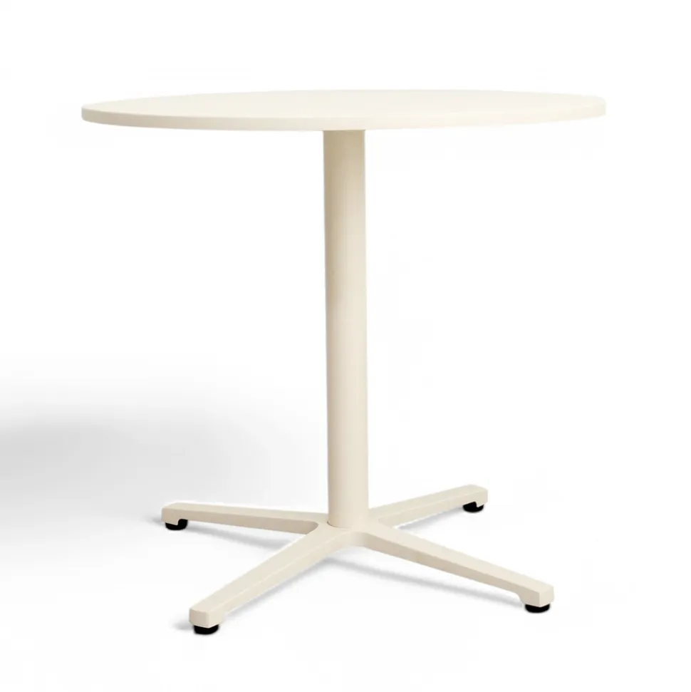 Tavolo da Esterno Rotondo Diametro 75 cm in Alluminio Beige - Brisea