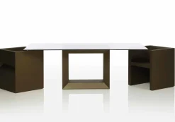 Tavolo da esterno 200x100 cm Vela by Vondom, in resina di polietilene