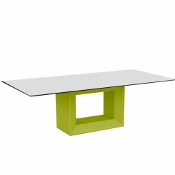 Tavolo da esterno 200x100 cm Vela by Vondom, in resina di polietilene