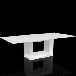Tavolo da esterno 200x100 cm Vela by Vondom, in resina di polietilene