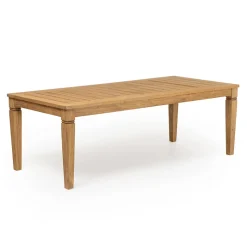 Tavolo da Giardino con Struttura in Teak Naturale Spazzolato - Artes
