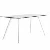 Tavolo da Giardino in Alluminio Bianco e HPL Laminato Design Moderno - Oceania2