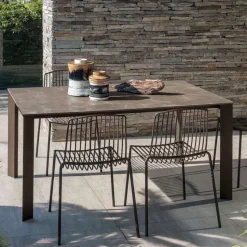 Tavolo da Giardino in HPL con Struttura in Alluminio Made in Italy - Carl