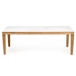 Tavolo da Giardino in Teak Naturale e Piano in Ceramica - Artes