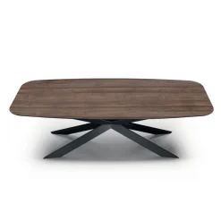 Tavolo da Pranzo a Botte in Laminato Effetto Legno Made in Italy - Grotta