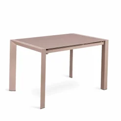Tavolo da pranzo allungabile in vetro e metallo - Oddo
