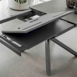 Tavolo da Pranzo Allungabile con Struttura in Metallo Made in Italy - Elastico