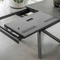 Tavolo da Pranzo Allungabile con Struttura in Metallo Made in Italy - Elastico