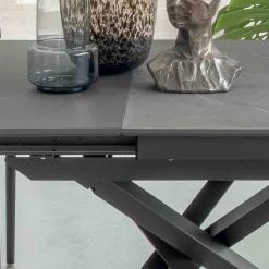 Tavolo da Pranzo Allungabile con Struttura in Metallo Made in Italy - Elastico