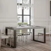 Tavolo da Pranzo Allungabile in Legno Nobilitato e Ferro Made in Italy - Badesi